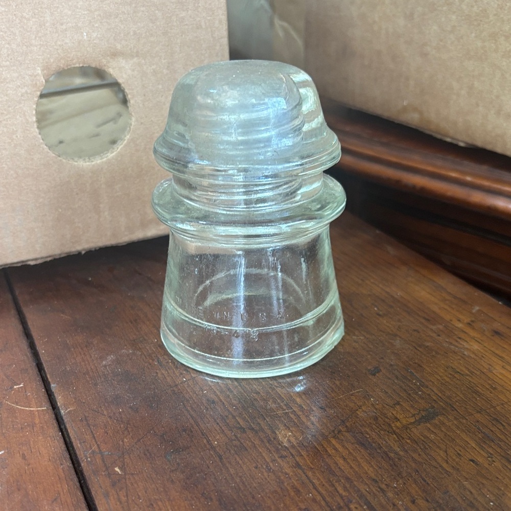 Clear Glass Railroad Insulator